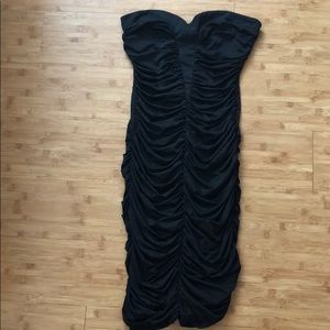 Ruched black dress by Marciano
